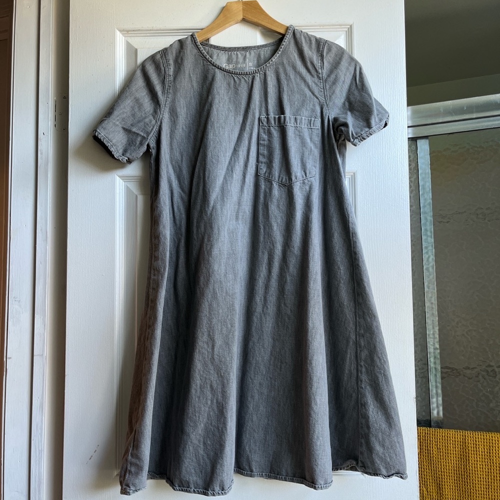 Gap grey denim dress